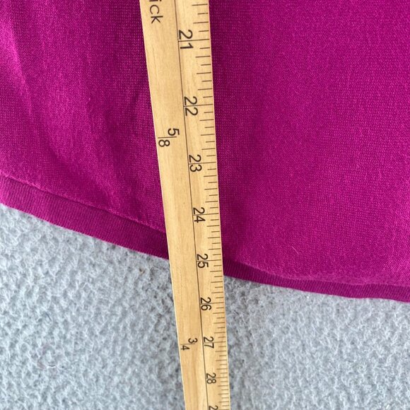 Chicos Sweater Womens 0 US Small Pink Bateau Neck Shirttail Hem Pullover Stretch - Picture 8 of 9